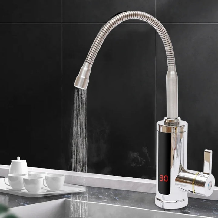 Electric Water Heater Tap – 3KW, 360° Rotating Faucet with LCD - Eagle 