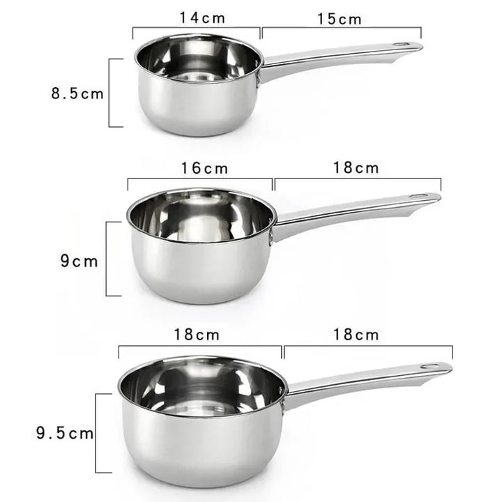 Stainless Steel Pan Pot Thickening Non-stick Suop Pan With Handle Milk Pot Hot Pot Household Cooking Tools Kitchen Utensils - Eagle 