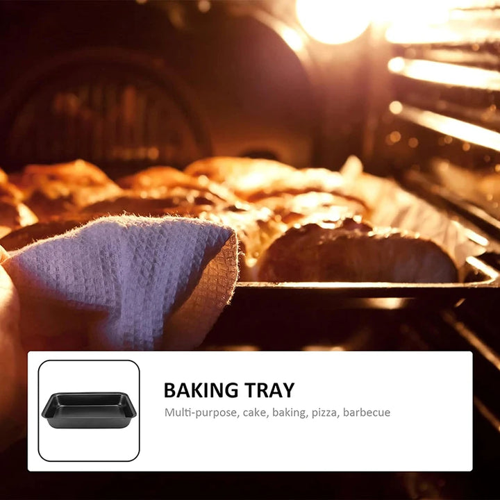 1Pc Nonstick Cake Pan Rectangular Casserole Pans Casserole Baking Pan Lasagna Container Carbon Steel Baking Pan - Eagle 