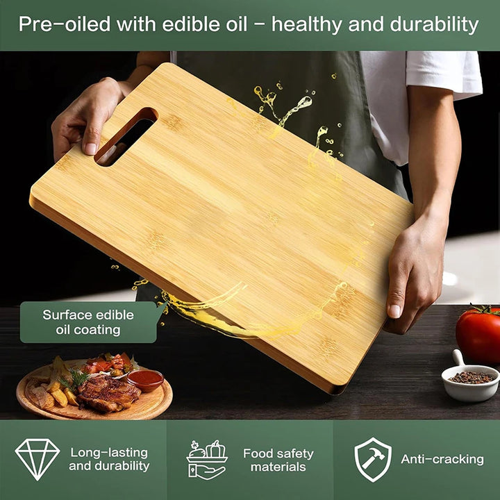 Wooden Cutting Board Kitchen Cutting Board For Meat Totally Bamboo Food Cutting Table Thickened Fruit Vegetables Chopping Panel - Eagle 
