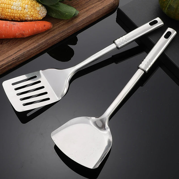Kitchen Stainless Steel Korean Style Kitchenware Pots Set Cooking Tableware Food Rice Soup Spoon Colander Spatula Accessories - Eagle 
