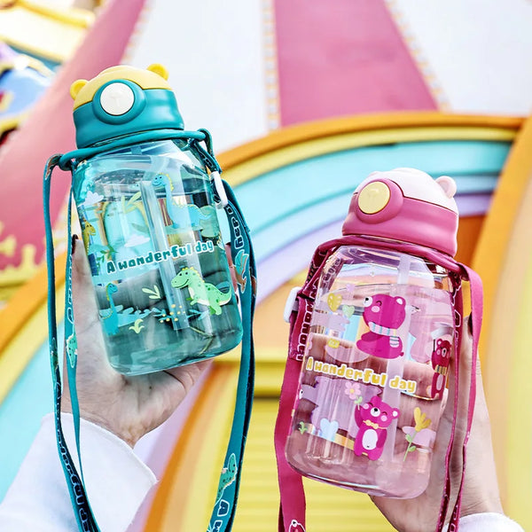 Kids Sippy Cup Water Bottle with Straw - Eagle 