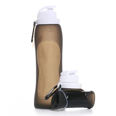 320/500ML Collapsible Water Bottles Food Grade Soft Flask Outdoor Foldable Cups Lightweight Silicone Cycling Drinking Bottles