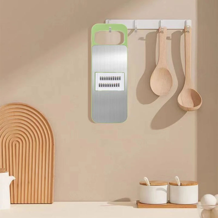 6 in 1 Stainless Steel Multifunctional Safe Manual Vegetable Slicer Cutter Kitchen Potato Shredders Garlic Carrot Grater Chopper - Eagle 