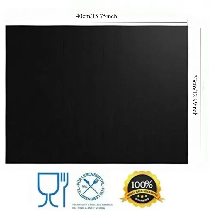 Oven Liners for Bottom of Electric Gas Oven Reusable Non-Stick Teflon Protector Mat Heat Resistant Grill Mats - Eagle 