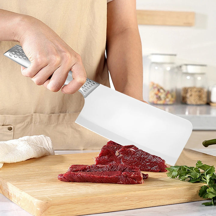 8pcs Kitchen Knives Set 3CR13 Stainless Steel Chef's Knife Meat Cleaver with Block for Kitchen Fruit and Vegetable Cutting Knife - Eagle 