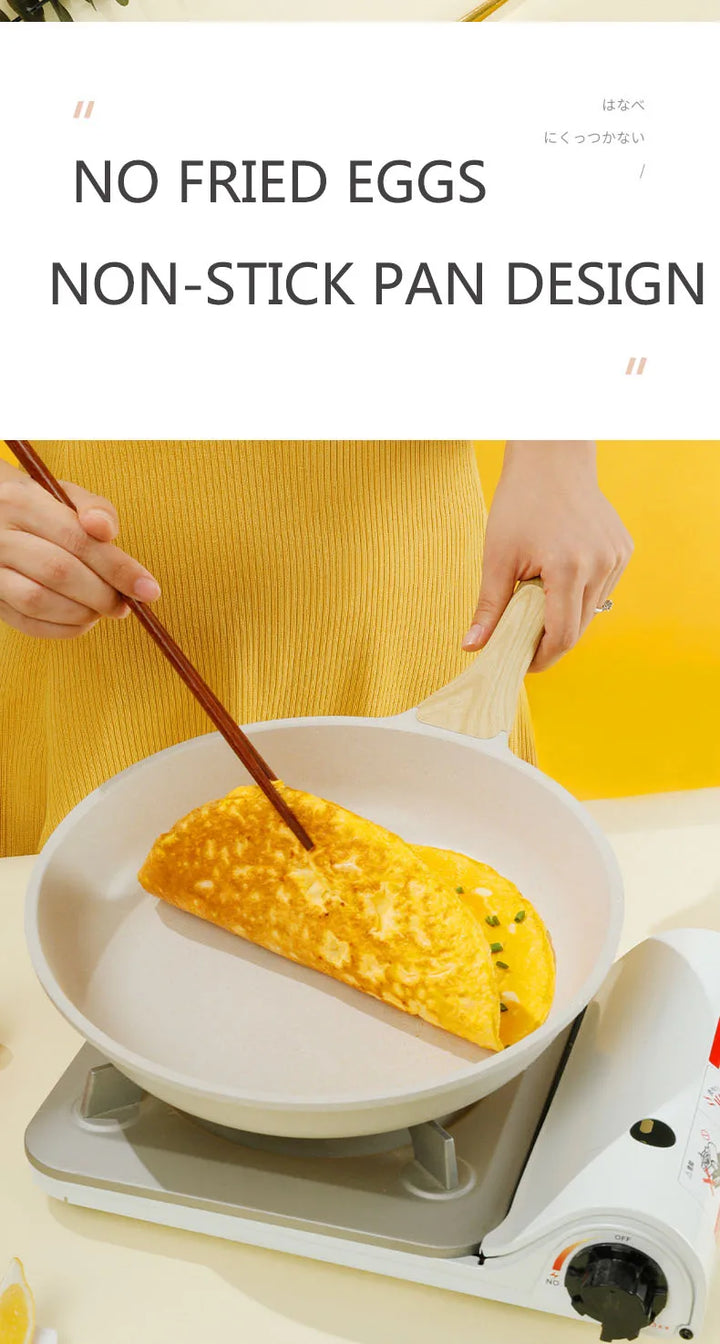 Durable Frying Pan Wok Pan Non-stick Ceramic Pot Induction Gas Stove Universal Cookware Steak Cooking Saucepan Nonstick Pan - Eagle 