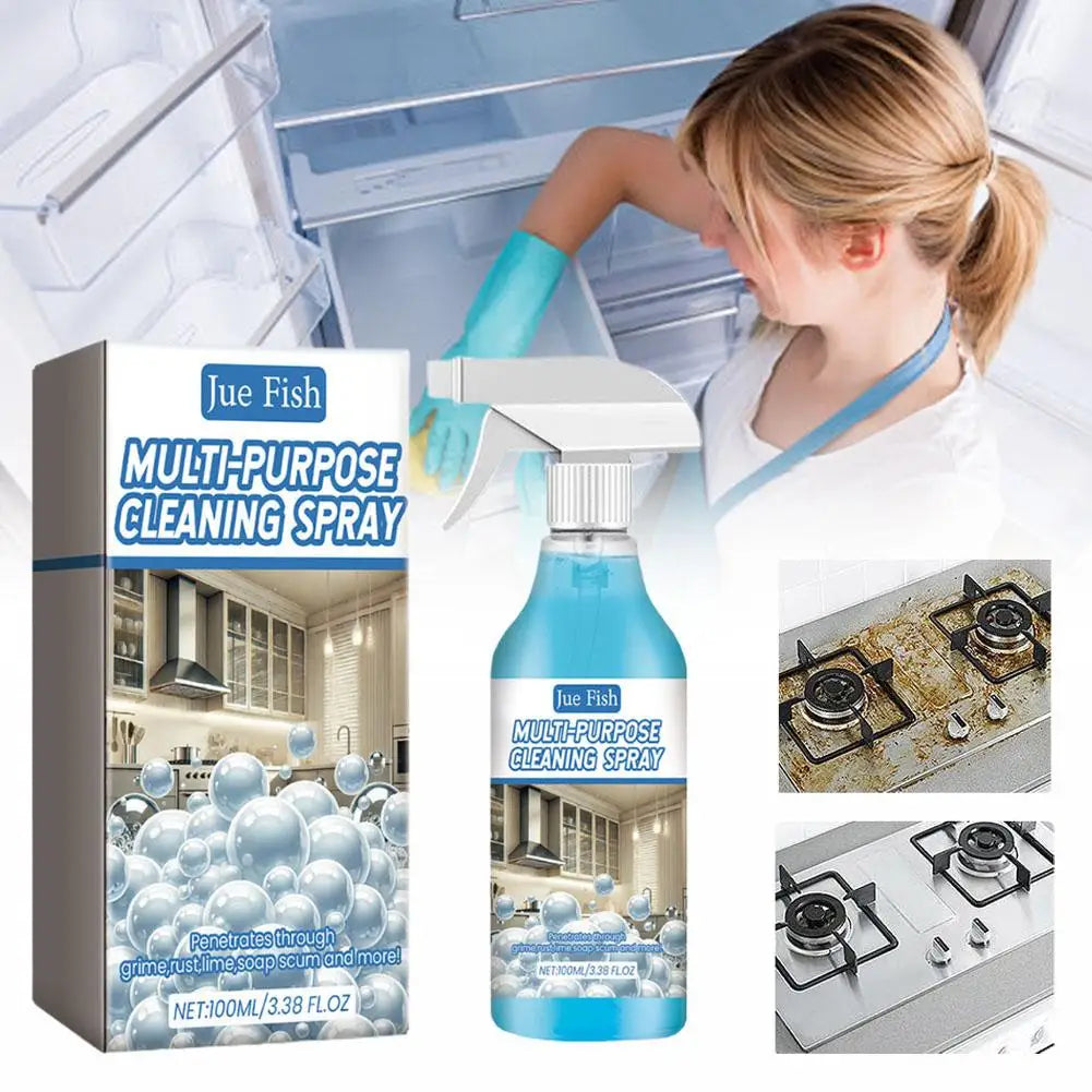 Kitchen Counter Deep Cleaning Spray Multi-Purpose Kitchen Cleaner Kitchen Oil Stains Cleaner Quick Remove Oil Grease Degreaser