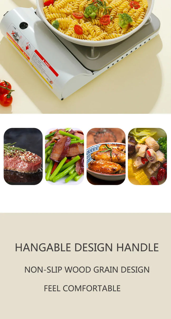 Durable Frying Pan Wok Pan Non-stick Ceramic Pot Induction Gas Stove Universal Cookware Steak Cooking Saucepan Nonstick Pan - Eagle 