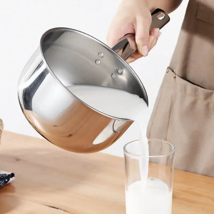 Stainless Steel Pan Pot Thickening Non-stick Suop Pan With Handle Milk Pot Hot Pot Household Cooking Tools Kitchen Utensils - Eagle 