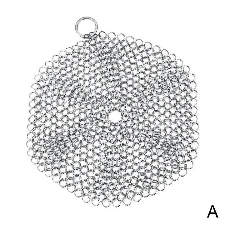 Stainless Steel Chainmail Scrubber for Cookware - Eagle 