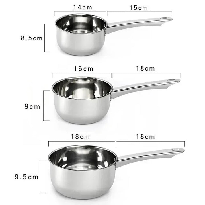 Stainless Steel Pan Pot Thickening Non-stick Suop Pan With Handle Milk Pot Hot Pot Household Cooking Tools Kitchen Utensils - Eagle 