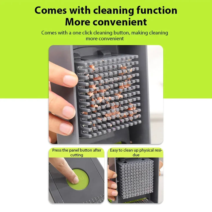 15IN1 Multifunctional Vegetable Cutter Potato Slicer Carrot Grater Kitchen Accessories Gadgets Steel Blade Kitchen Tool - Eagle 