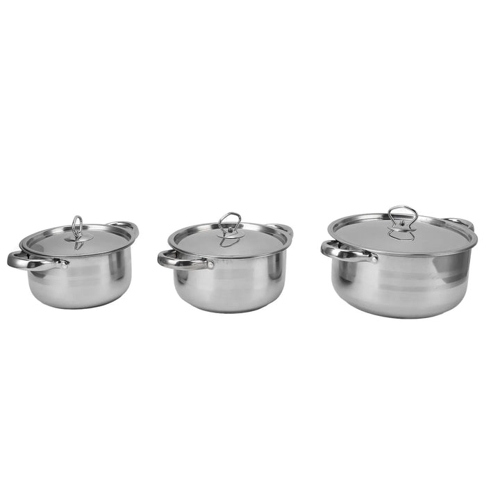 Stainless Steel Cookware Set Kitchen Cookware Set Stainless Steel Pots Pans Set with Soup Pot Saute Pan Lids for Home Cooking - Eagle 