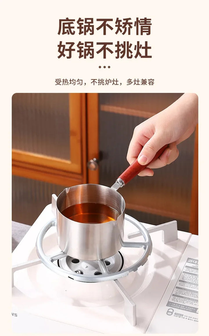 Multi Functional Stainless Steel Hot Oil Special Small Pot Mini Overflow Pot Household Mini Auxiliary Food Oil Splash Small Pot - Eagle 