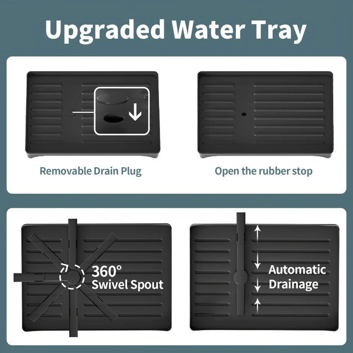 Dish Drying Rack, 2 Tier Large Dish Drying Rack for Kitchen Counter with Drainboard Stainless Steel Dish Drainer for Dish&Cup - Eagle 