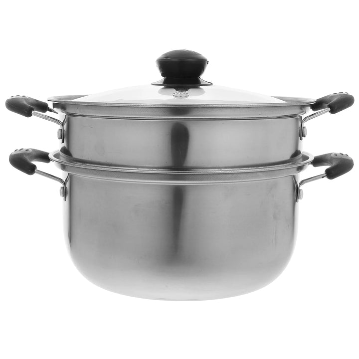 Thick Stainless Steel Soup Pot Deep Household Casserole Steamers Kitchen Cookware Electric Stove Compatible - Eagle 