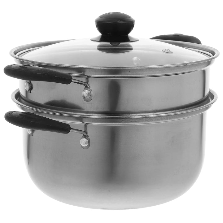 Thick Stainless Steel Soup Pot Deep Household Casserole Steamers Kitchen Cookware Electric Stove Compatible - Eagle 