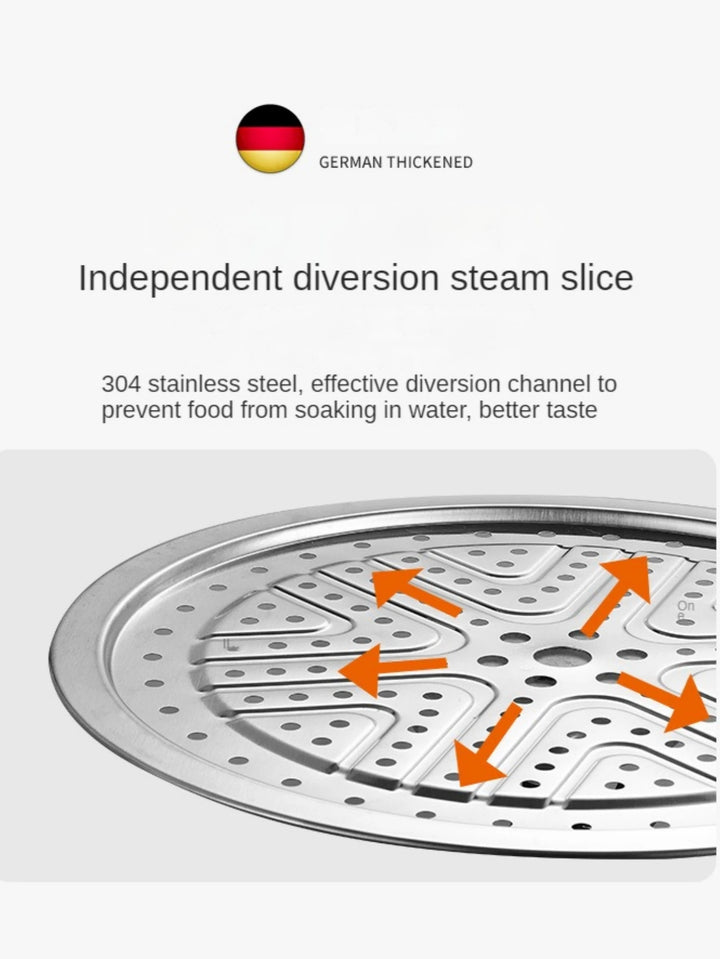 New Product 304 Stainless Steel Steamer Pot Soup Set Stainless Steel Cooker Cooking Soup Pot Steamer Pot - Eagle 