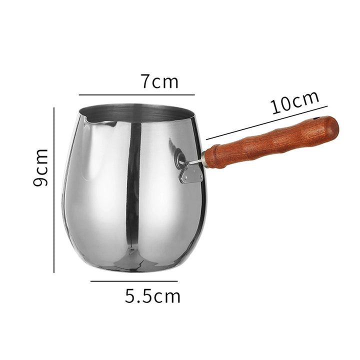 Turkish Coffee Pot Stainless Steel Coffee Maker with Long Handle Long Handle Coffee Moka Pot Kitchen Tools - Eagle 