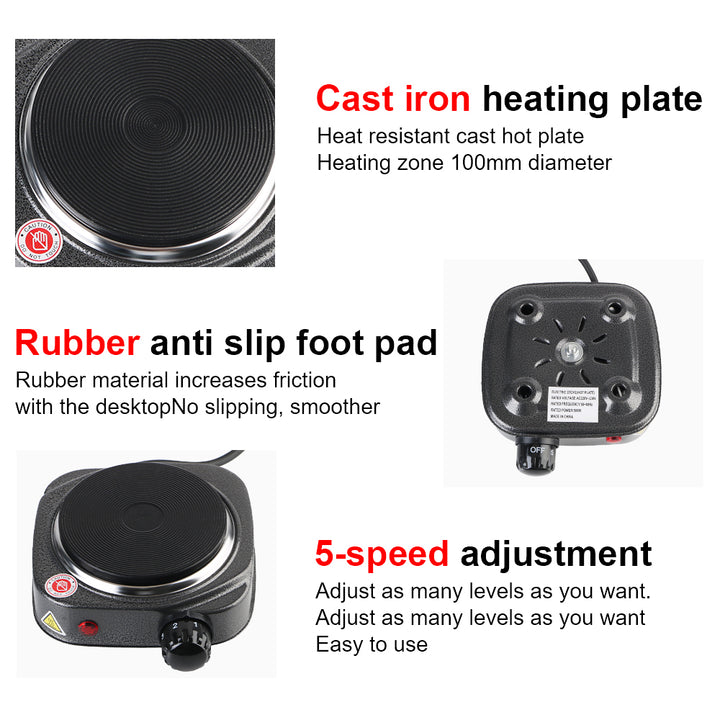 Compact Electric Heating Stove – 500W Hot Plate - Eagle 