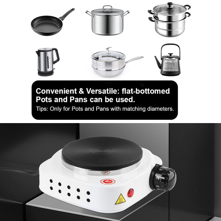 Compact Electric Heating Stove – 500W Hot Plate - Eagle 